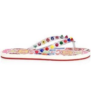 Christian Louboutin Loubi Spikes Flip Flop